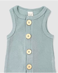 WITH LOVE FOR KIDS - BASICS Ribbed Romper - Babies