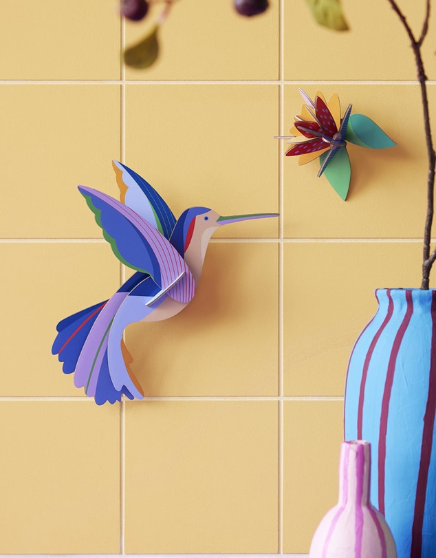Studio Roof  - Wall Art Paradise Birds (B5) Hummingbird