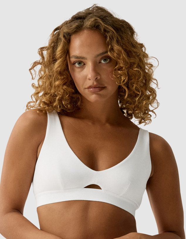 Naturana - Saturday Wirefree Wide Strap Organic Cotton Bra