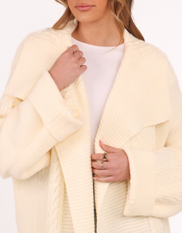 Petal & Pup - Nova Long Cardigan - Cream