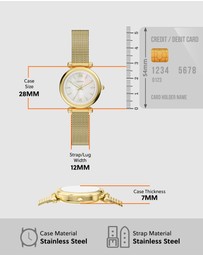 Fossil - Carlie Gold Tone Analogue Watch