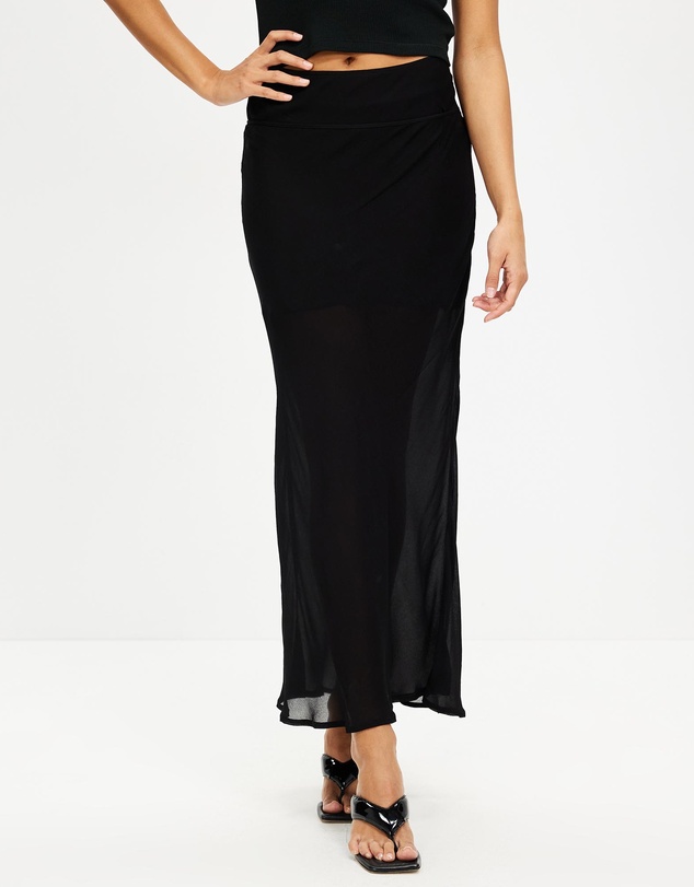 Third Form - Wisteria Sheer Bias Skirt