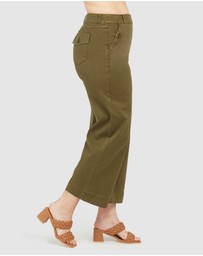 Spanx - Stretch Twill Cropped Wide Leg