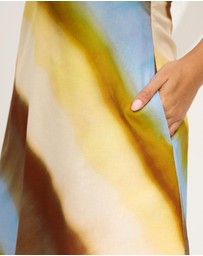 Dazie - Zadie Halter Linen Blend Mini Dress