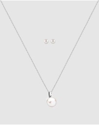 Elli Jewelry - Jewelry Set Elegant Cultured Freshwater Pearls 925 Sterling Silver