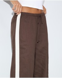 Dazie - Balmy Wave Linen Blend Beach Pants