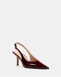 Wittner - Leia Crinkle Patent Leather Slingbacks