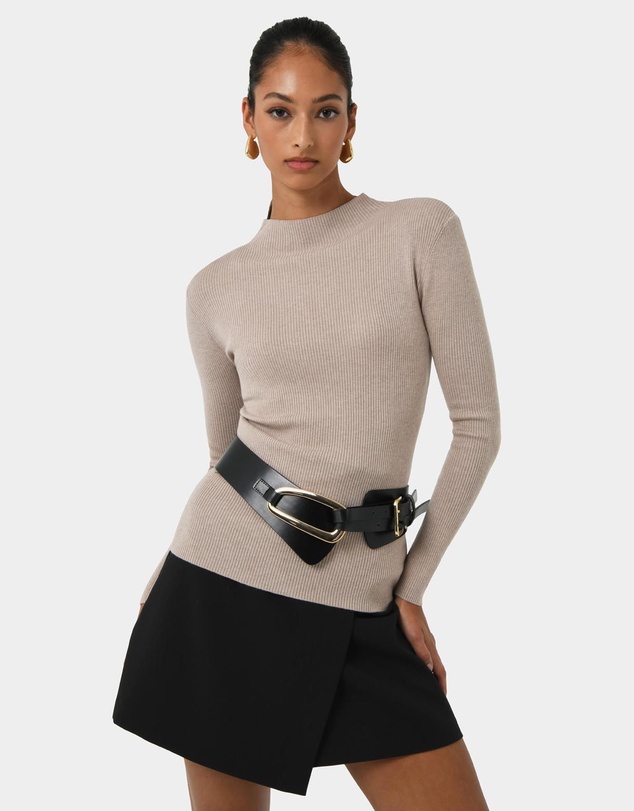 Forcast - Biface Leather Belt