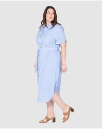 Love Your Wardrobe - Tamsin Stripe Shirt Dress