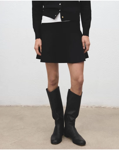M.N.G - Flared Knitted Skirt