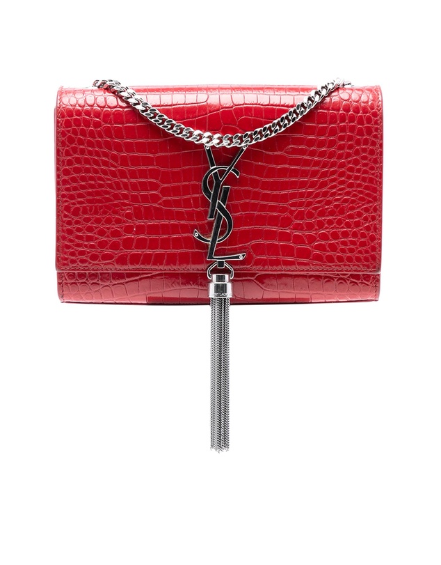 Pre-Loved by Azura Reborn - Pre-Loved Small Embossed Leather Kate Tassel Crossbody