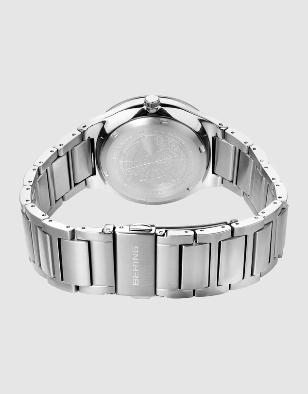 Bering - Solar 39mm Silver Titanium Watch