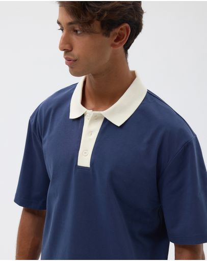 Washed Navy & Cream