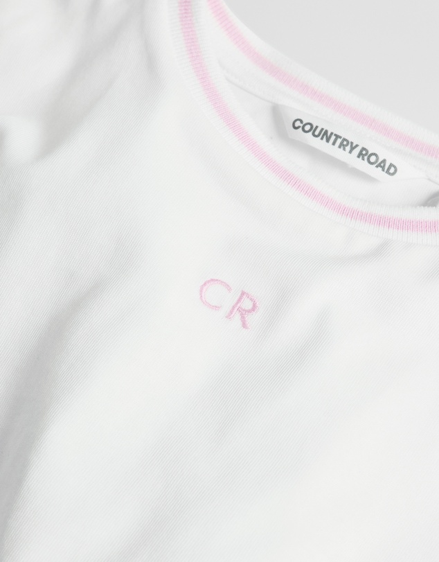 Country Road - Australian Cotton Short Sleeve Crop Boxy T-shirt