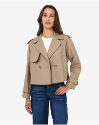 Forcast - Collins Cropped Trench Coat
