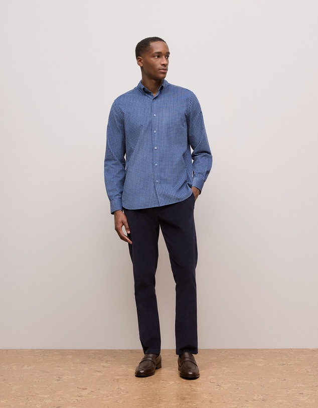 Trenery - Tailored Cord Trouser in Navy