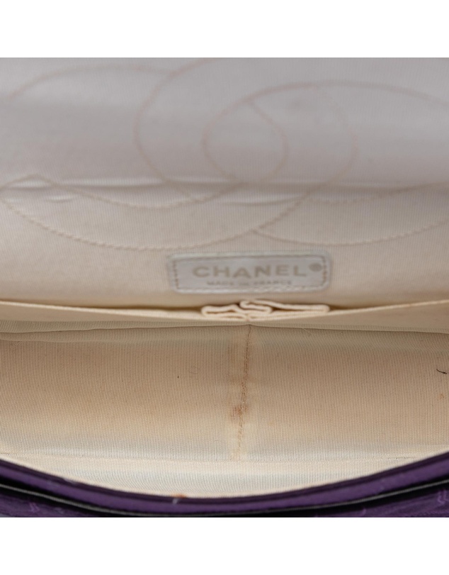 Pre-Loved by Azura Reborn - Pre-Loved Quilted Jersey Coco Croc Reissue 2.55 Double Flap 227