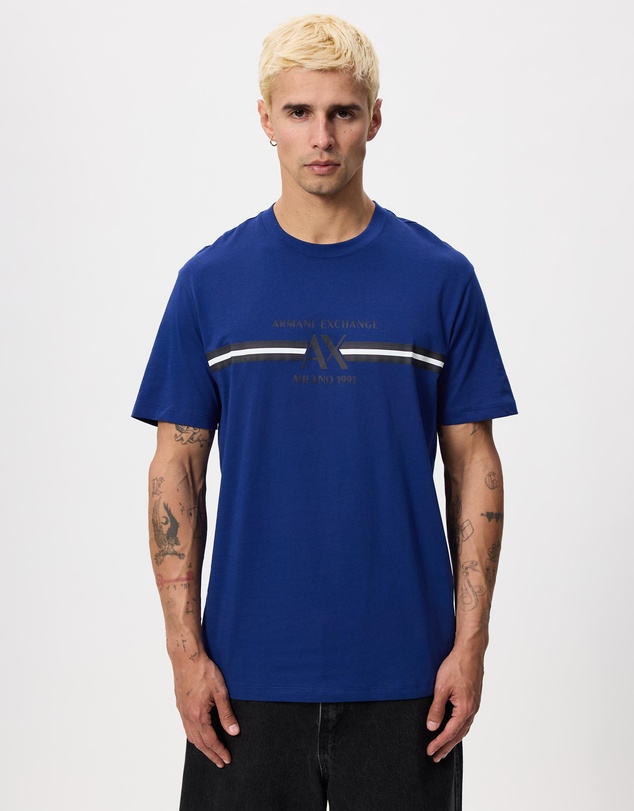 Armani Exchange - Front Logo Stripe T-Shirt
