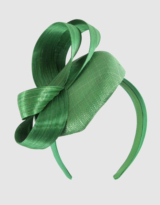 Max Alexander - Green Pillbox Racing Fascinator