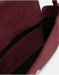 By Far - Miranda Sour Cherry Suede Leather Bag