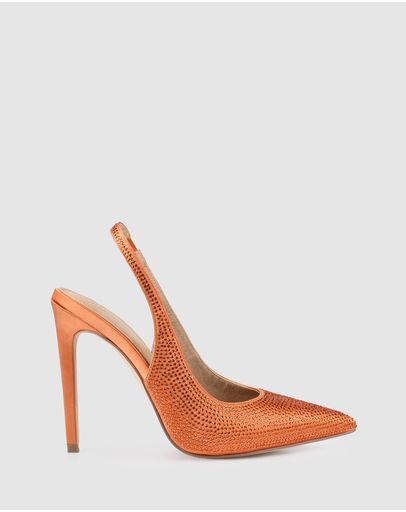 Orange Satin/Jewels