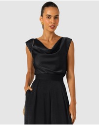 SACHA DRAKE - Luxe Cowl Bias Top