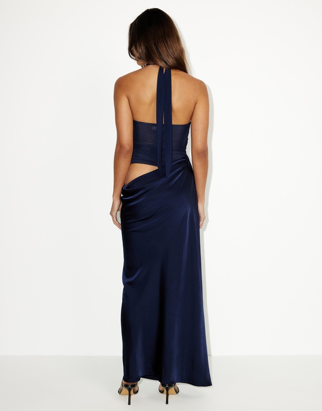 Dazie - She's Cool Mesh And Jersey Maxi Dress
