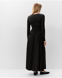 UNISON - Ruched Detail Maxi Dress