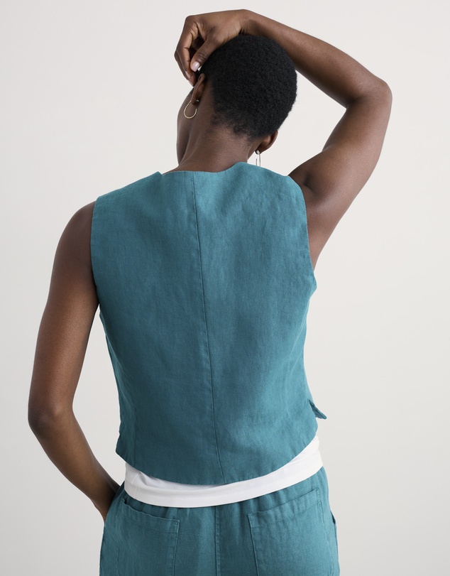 Seasalt - Seasalt Cornwall Blue Blinker Waistcoat