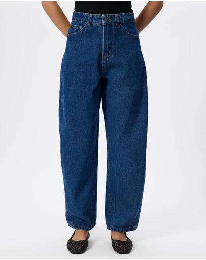 Calli - Cassidy High Rise Panelled Barrel Leg Jeans
