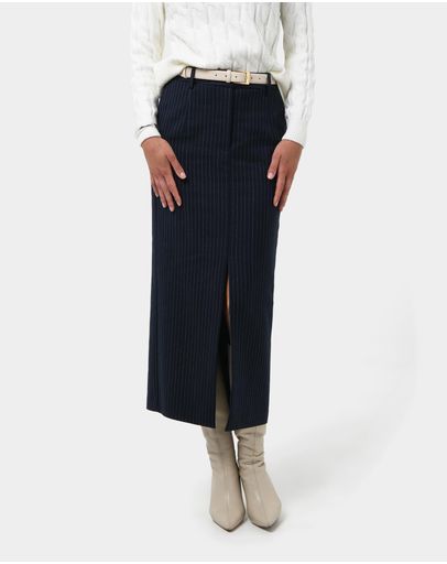 Navy Pinstripe