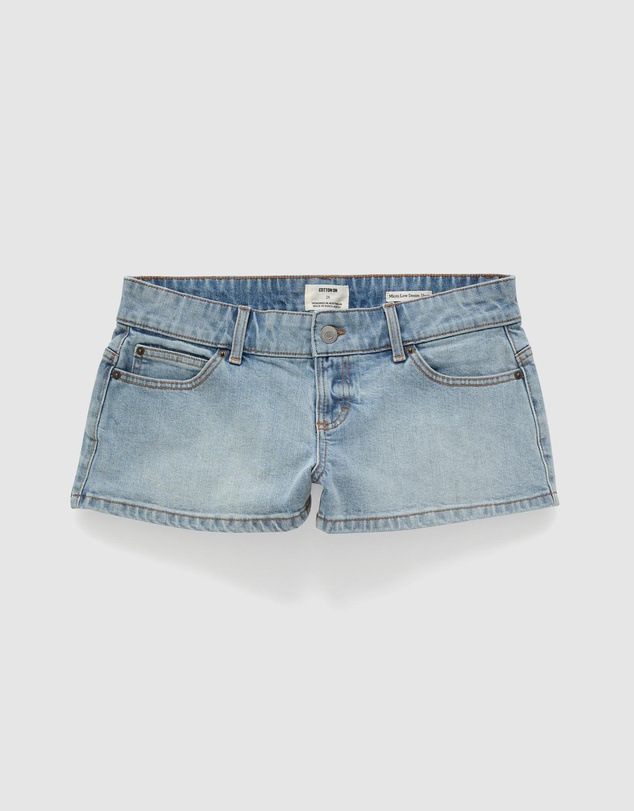 Cotton On - Micro Low Denim Shorts