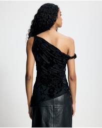 Lover - Brooke Burnout Asymmetrical Top