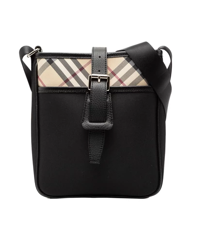 Pre-Loved by Azura Reborn - Pre-Loved Nova Check Trimmed Canvas Crossbody
