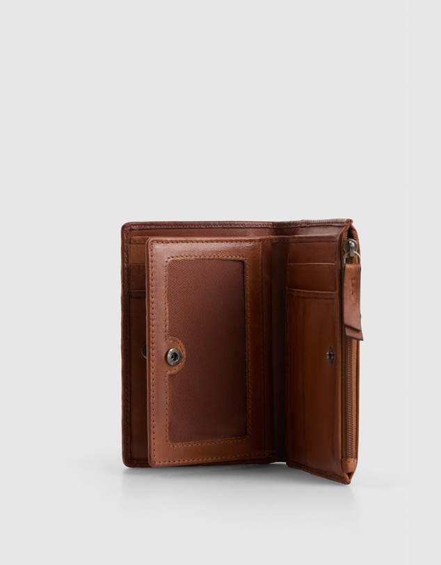 Evity - Lina Leather Weave Small Wallet