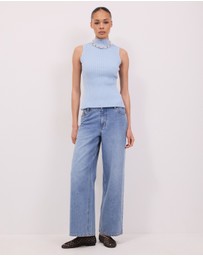 Calli - Brynne Funnel Neck Top