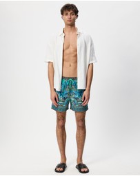 Camilla - Mid Length Boardshorts With Elastic Waist