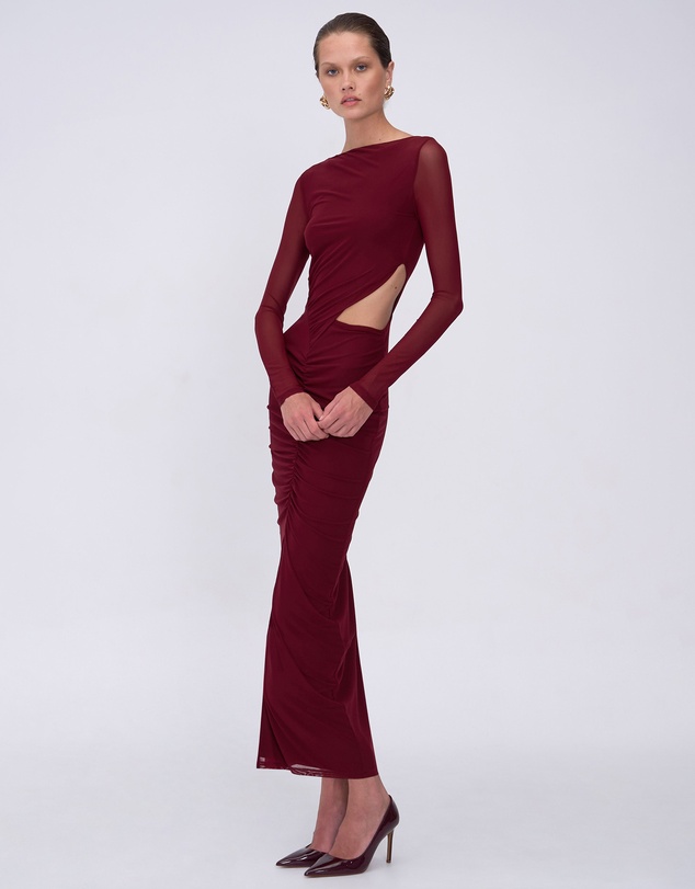 Suboo - Christy Mesh Ruched Front Maxi