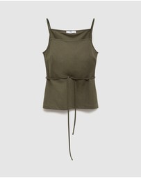 M.N.G - Cotton Top With Waist Tie