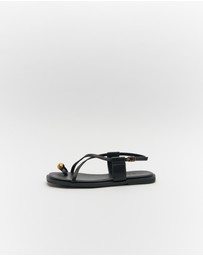 Walnut Melbourne - Eliana Leather Sandal