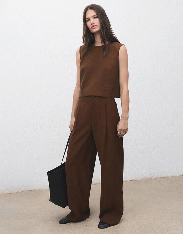 M.N.G - Straight-Fit Pleated Trousers