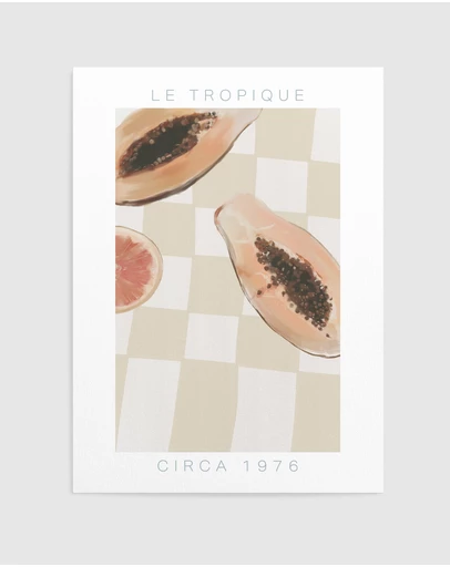 Olive et Oriel - Le Tropique Art Print