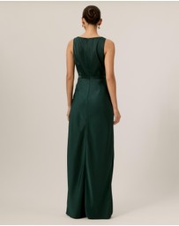Tussah - Isabel Draped Satin Maxi Dress