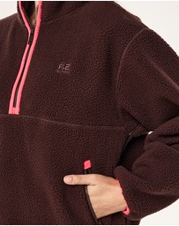 P.E Nation - Verde Sherpa Quarter Zip Jacket