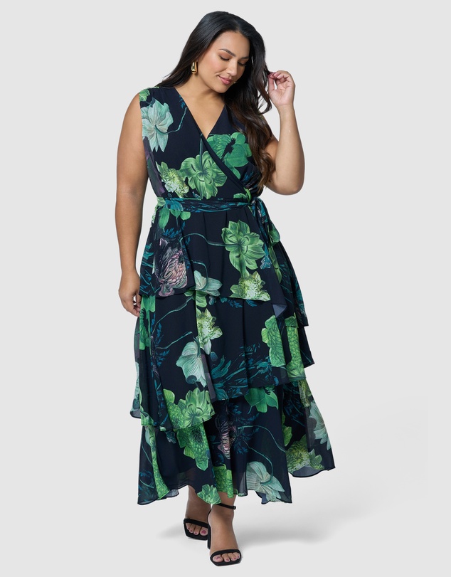 Pink Dusk by Curve Project - Wild Nights Maxi Dress