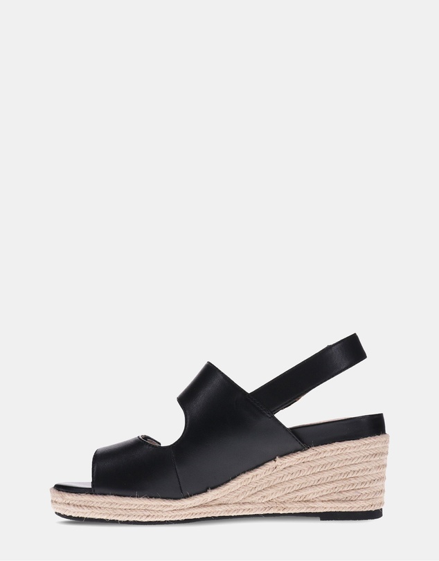 Mia Vita - Deanne Wedge Sandal - Black