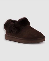AusWooli Ugg Boots - Coogee Sheepskin Wool Ankle Slippers