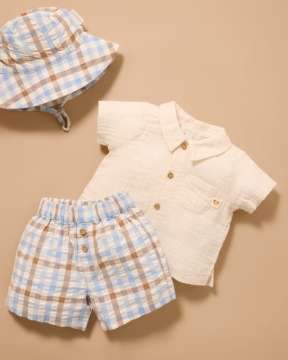 Blue Choc Check