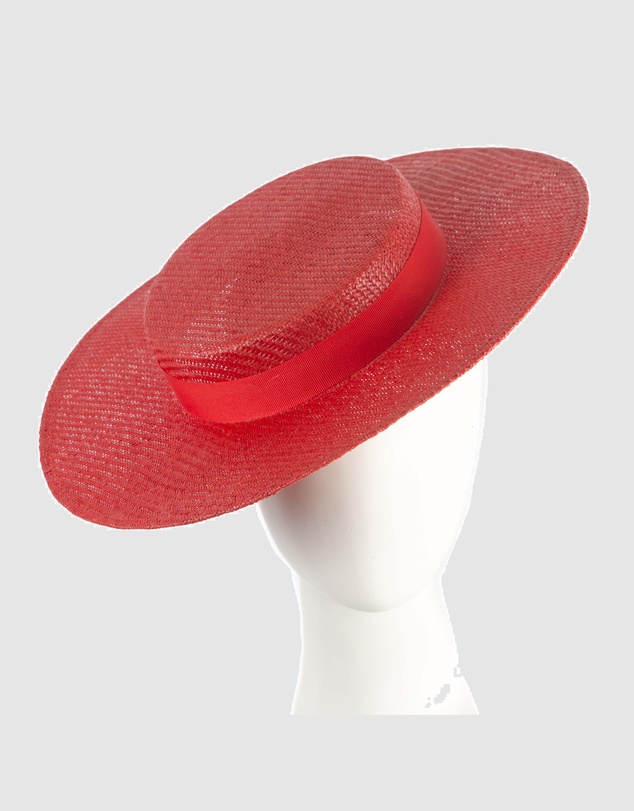 Max Alexander - Red Boater Hat