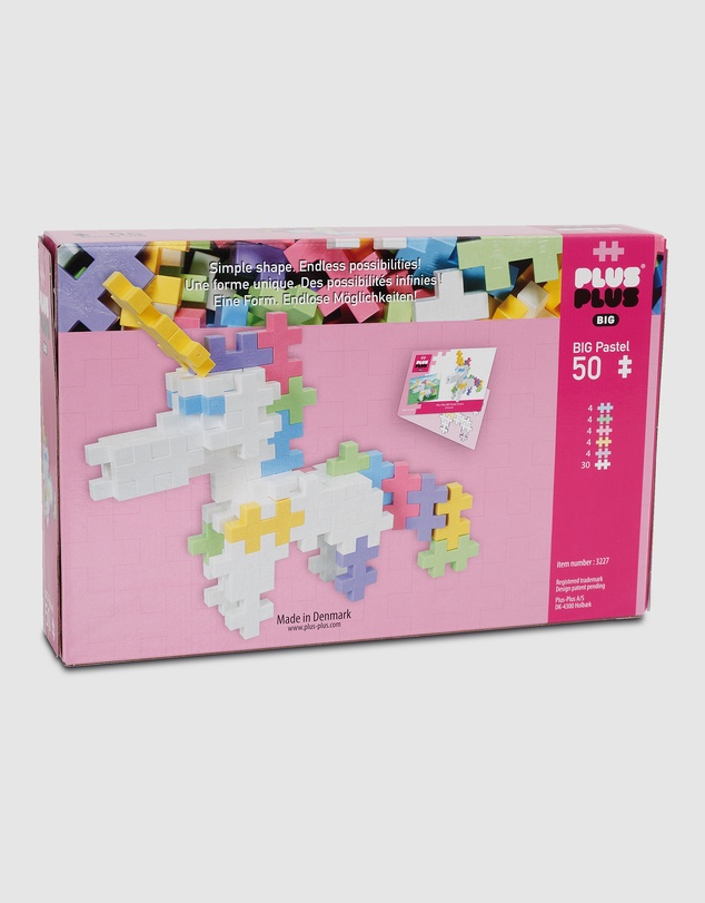 Plus Plus - Plus-Plus - BIG Pastel Unicorn -  50 pcs